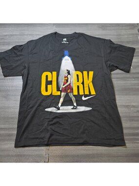 Nike Caitlin Clark So Win Indiana Fever  Black T Shirt  Mens Medium/Womens Large